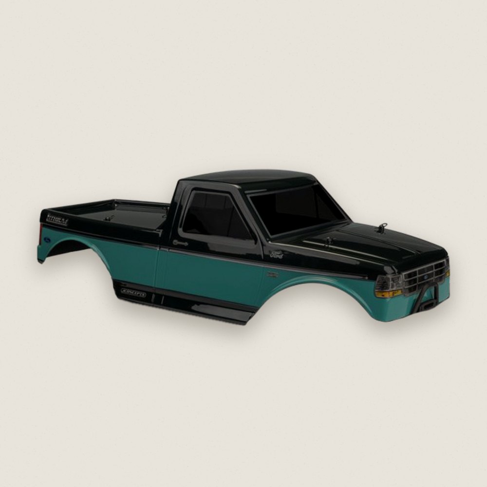 Clear Tucked Body, 12.3 Wheelbase, for 1995 F0rd F-Series - JConcepts