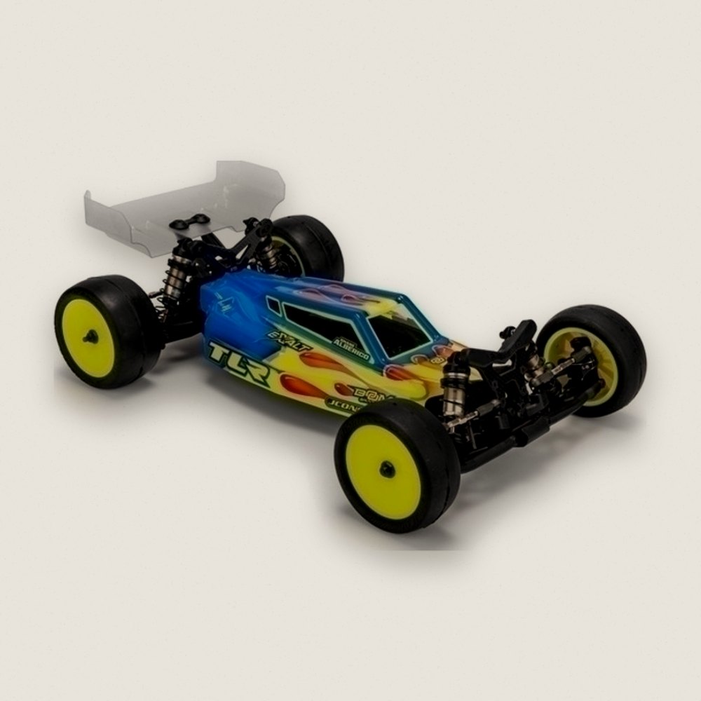 Lightweight TLR 22X S2 1/10 Buggy Body with Aero Wing, Clear - JConcepts
