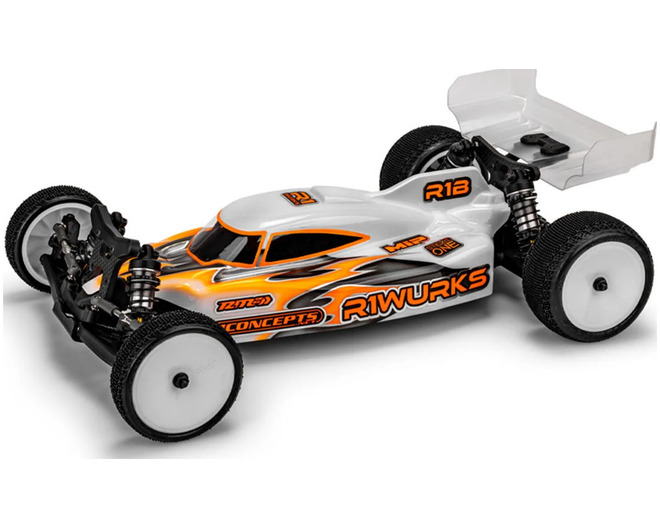 R1 R1b Mark 1 Striker 2WD Buggy Body W/6.5 Aero Wing (Clear)