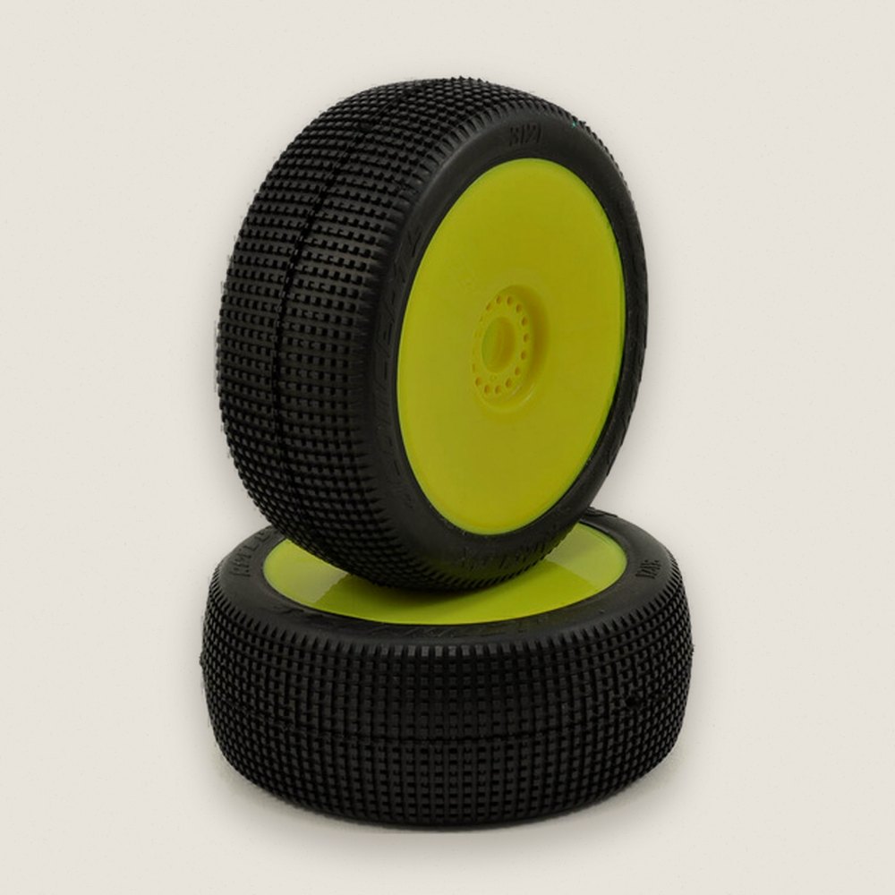 Pre-Mounted Reflex, Green Compound on 3357y Wheels, Fits 1/8th - JConcepts