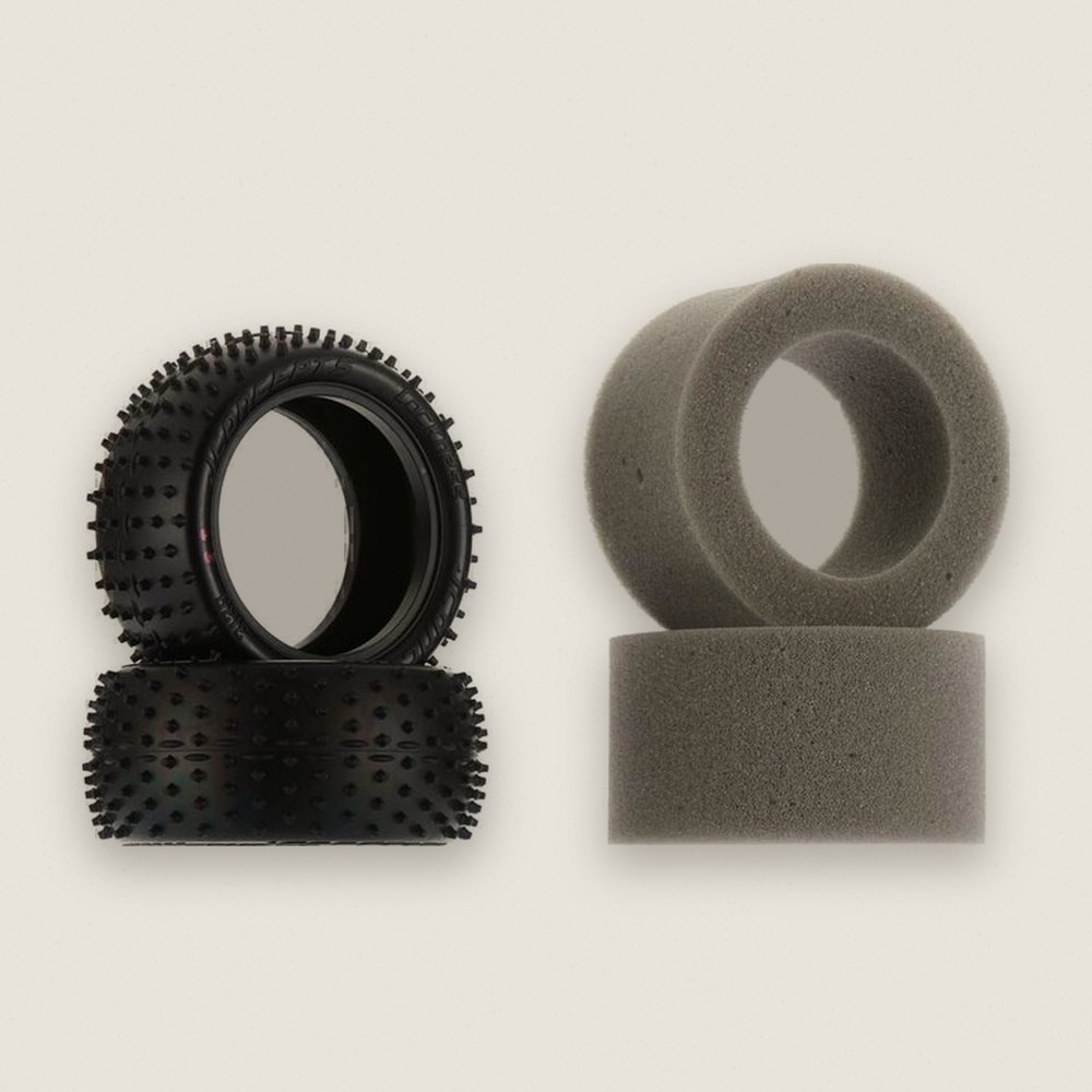 Rear Buggy Tire, Pink Compound Medium Soft, Lockness, Qty 2 - JConcepts