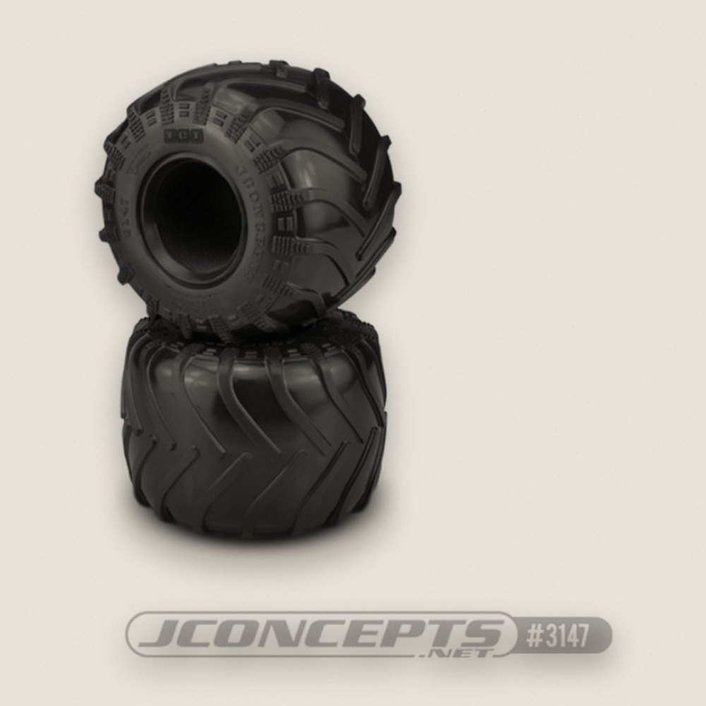 Monster Truck Tires, Blue Soft Compound, 2.6 x 3.6, JCT - JConcepts