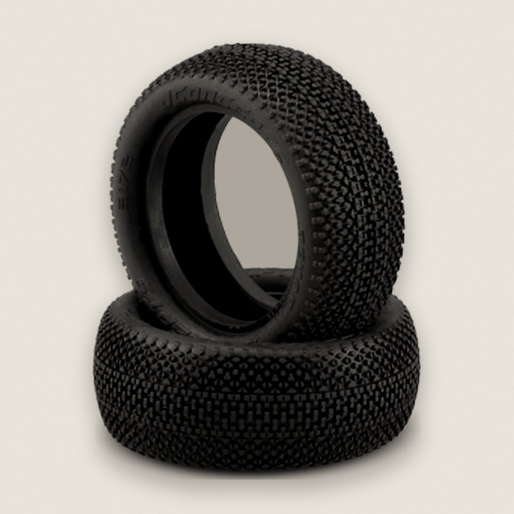 4WD Buggy Front Tires, 1:10 ReHab Green Compound, 2-Pack - JConcepts