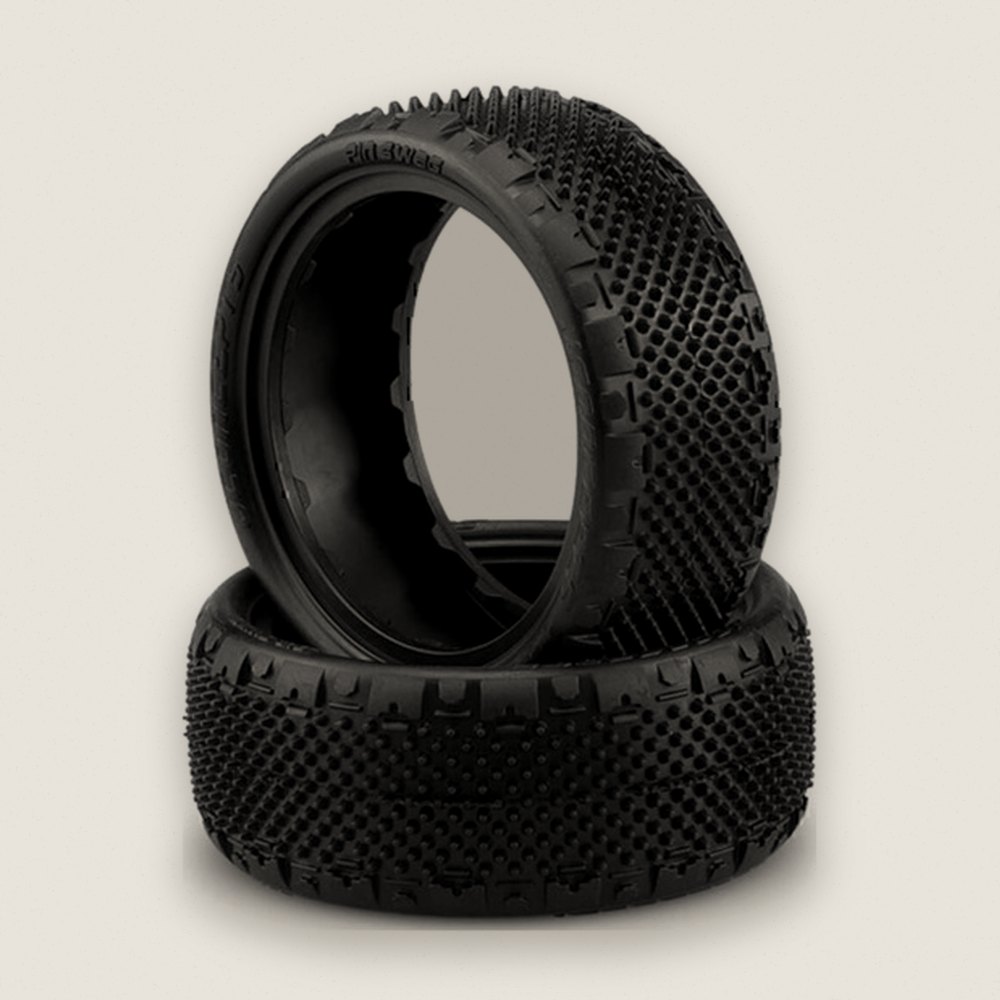 Tire, 2.2 4WD Front Wheel Fit, Pink Compound Pin Swag - JConcepts