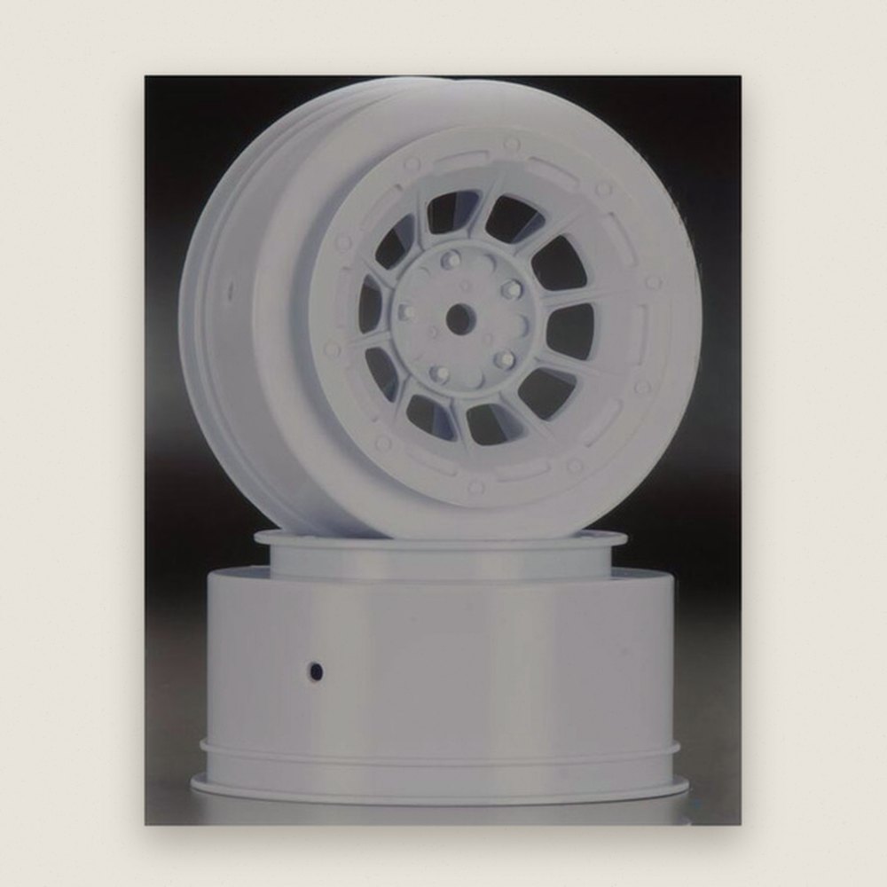Front Wheel, White Hazard Slash 2WD, 2-Pack - JConcepts