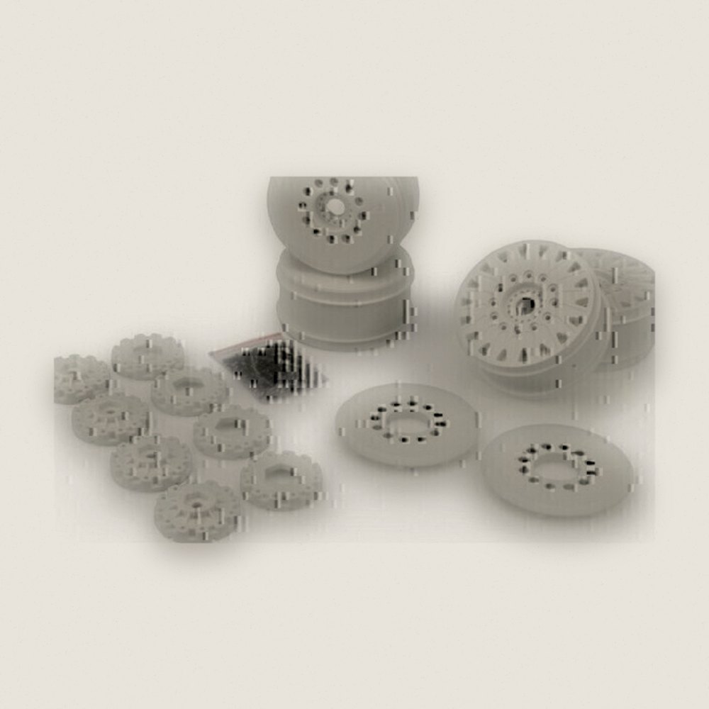 Speed-Run Wheels, White 83mm Cheetah, 12 and 17mm Hex Adapters Included, 4-Pack - JConcepts