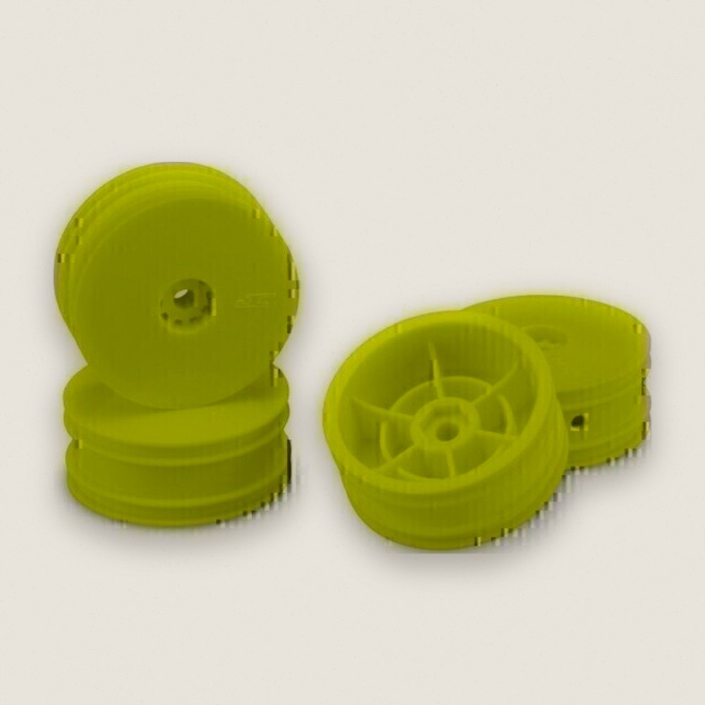 Front Wheels, Yellow Mono for Losi Mini-B, 4 Pieces - JConcepts
