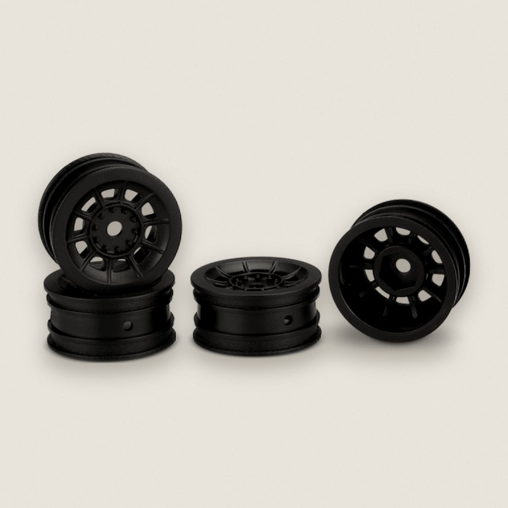 Wheel, Hazard Black 4 for Axial SCX24 1 Wheel - JConcepts
