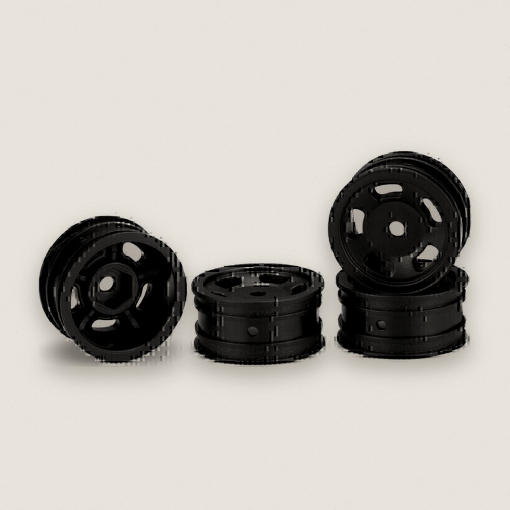 Wheel, Glide 5 Black 4 for Axial SCX24 1 Wheel - JConcepts