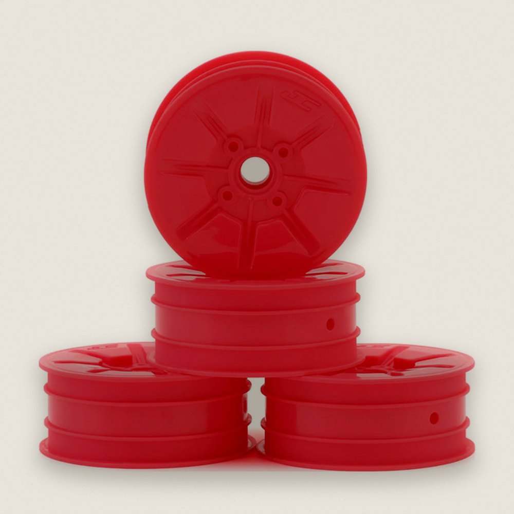 Front Bearing Wheels, RC10 Pioneer 2.2 Pink (4) - JConcepts