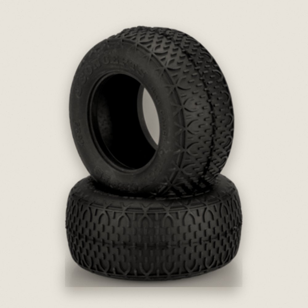Tires, Bar Codes V1 Gold Compound 1.7 Inch for Classic RC-10 - JConcepts
