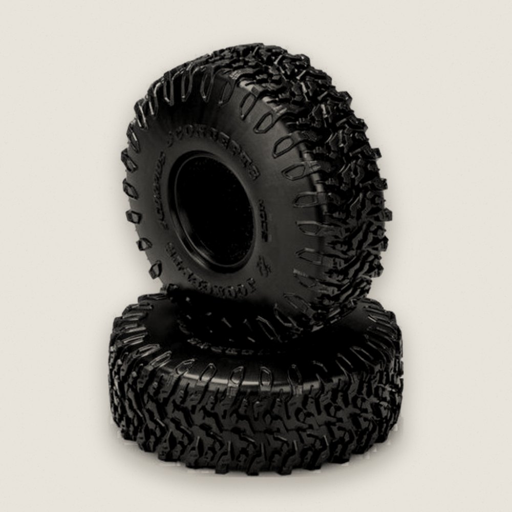 Tire, Scorpios Green Compound for 1.0 SCX24 Wheel, 63mm OD - JConcepts