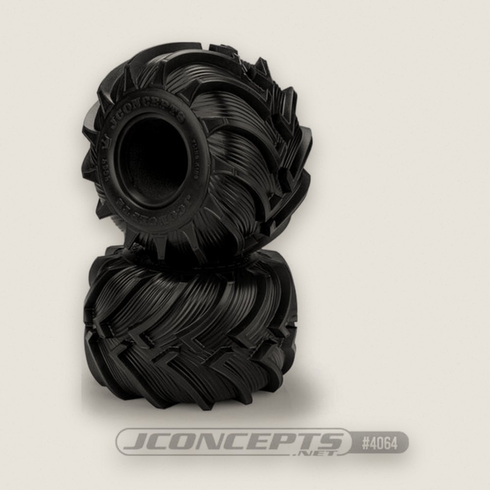 Tires, Blue Compound Fling Kings 2.6 for #3377 Tribute Wheel - JConcepts