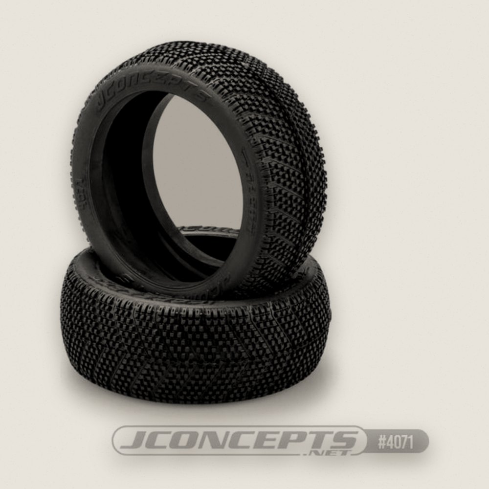 Tires, Green Compound Falcon for 83mm 1/8th Buggy Wheel - JConcepts