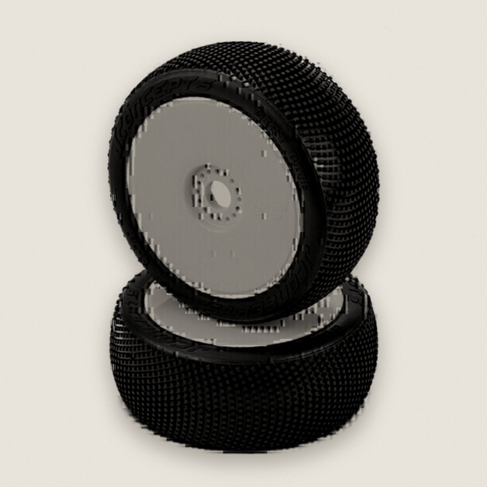 Tires, Green Compound Dirt Bite Pre-Mounted on 3357W Wheels - JConcepts