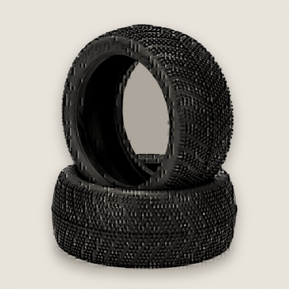 Tires, Blue Compound Falcon for 1/8th Truck Wheel - JConcepts