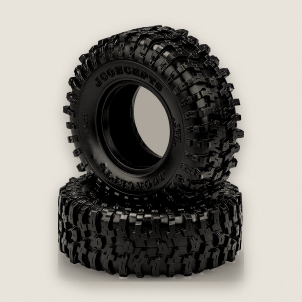 Tires, Green Compound Tusk 1.9 4.19 Outer Diameter for 1.9 Scale Wheels - JConcepts