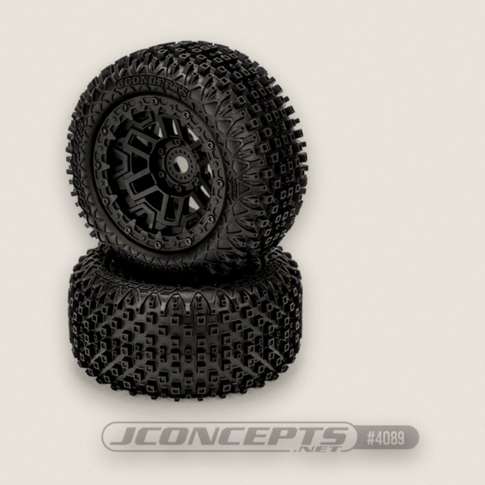 Tires, Choppers Pre-Mounted on JC #3450B Wheels - JConcepts