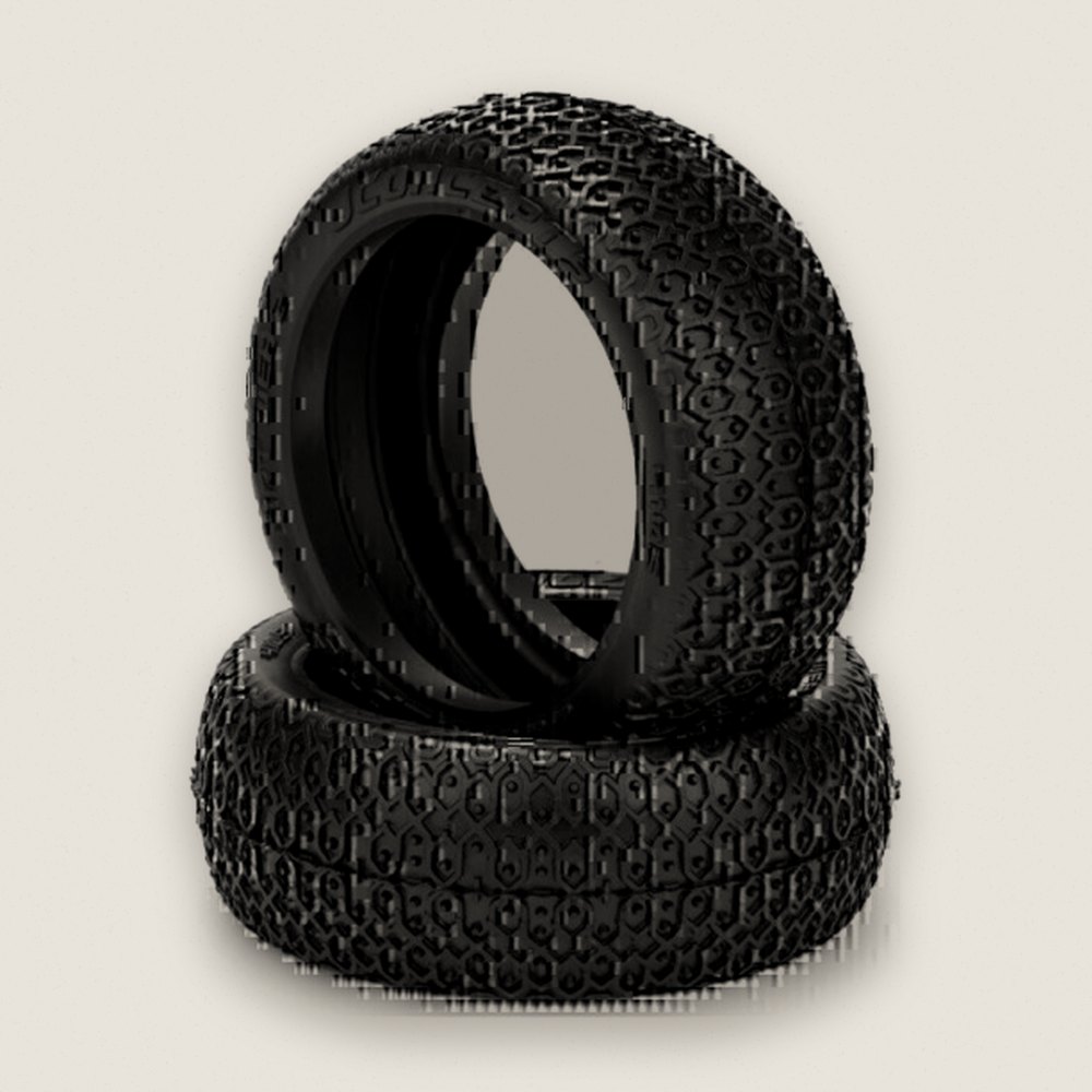 Tires, Green Compound Dirt Web 2 for 83mm 1/8th Buggy Wheel - JConcepts