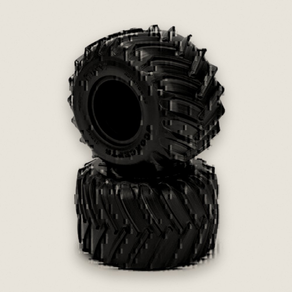 Tires, Blue Compound Racer for JC #3455 Wheel, Losi Mini LMT - JConcepts