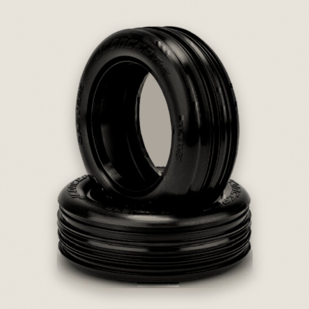 Tires, Green Compound Carver for 2.2 2WD Front Wheel - JConcepts