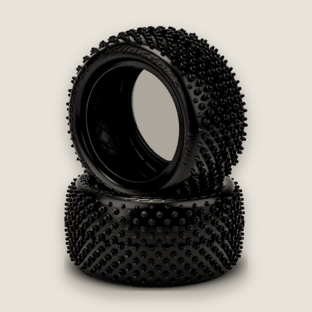 Tires, Green Compound Paddle Pin for 2.2 2WD Rear Wheel - JConcepts