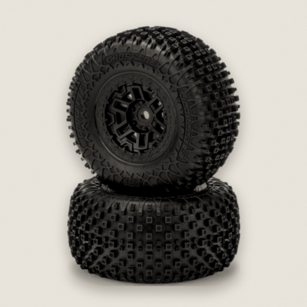 Tires, Choppers Pre-Mounted for Traxxas Mini-Maxx and Mini XRT - JConcepts