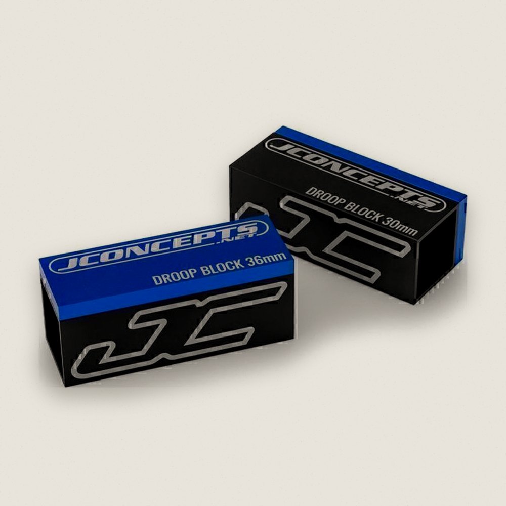 Droop Block, 30 x 36mm Black/Blue for 1/10th and 1/8th Vehicles - JConcepts