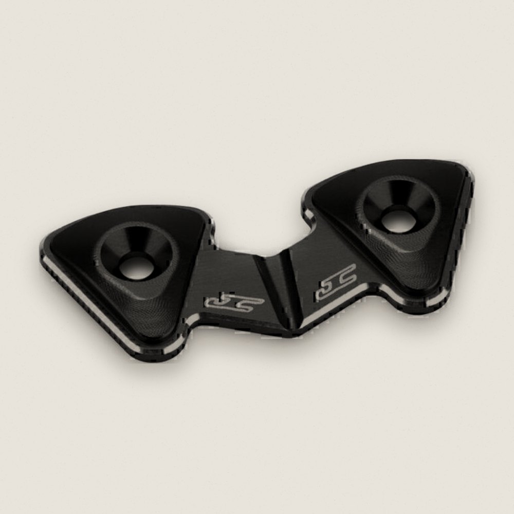 Rear Wing Button, 1-Piece Aluminum Black for RC10b7 - JConcepts