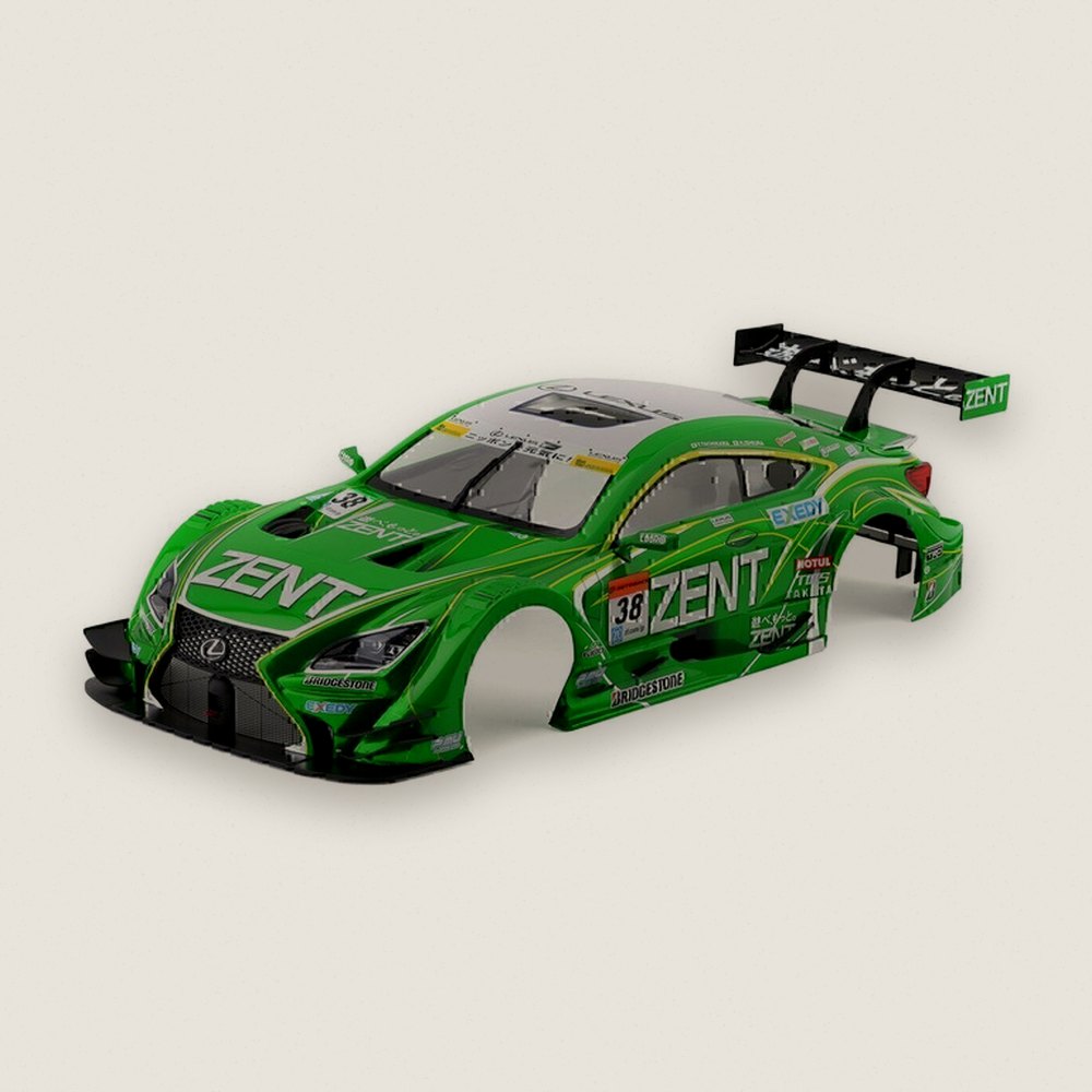 Touring Car Body, Zent Cerumo Lexus RC F 1/10, Clear - Killerbody