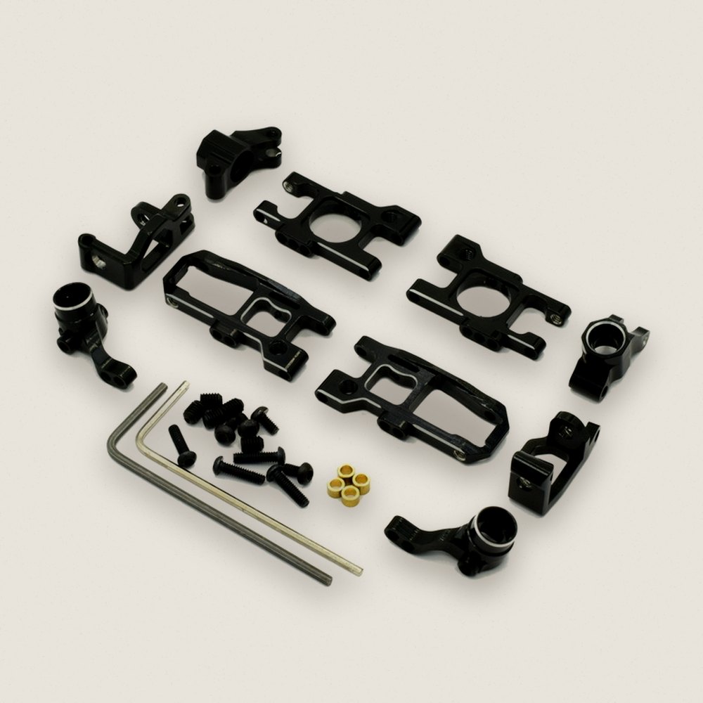 Suspension Kit, Aluminum, Black, for Mini-Z Buggy - Hot Racing