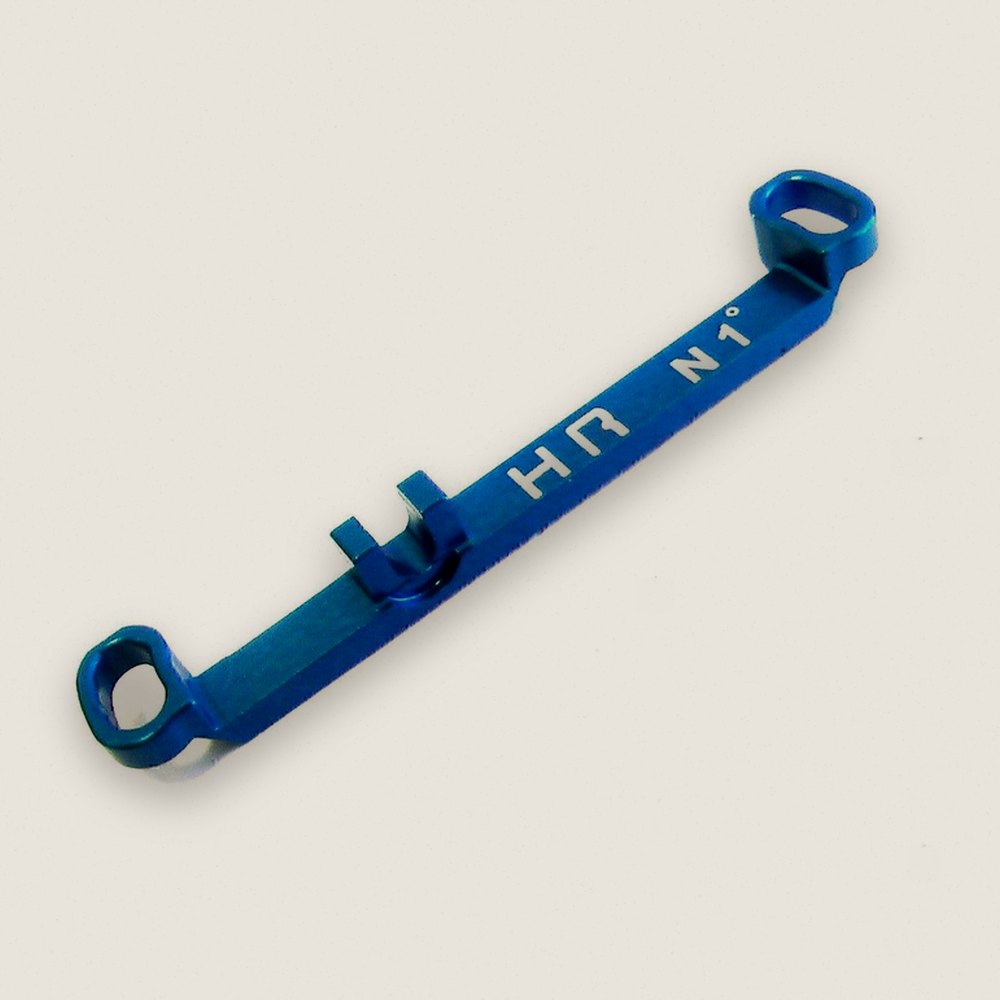 Steering Link, Aluminum Short +1 Deg (Light Blue) for Kyosho Mr-03 - Hot Racing