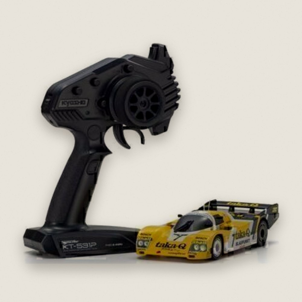 Mini-Z Rear-Wheel-Drive Mr04 Porsche 962c Coupe, Left-Hand No. 7 - Kyosho