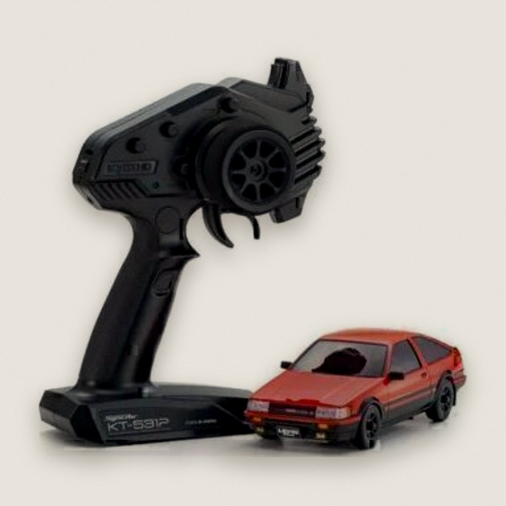 Mini-Z All-Wheel-Drive Ready Set, Toyota Corolla Levin Ae86 in Red/Black, MA-020 - Kyosho