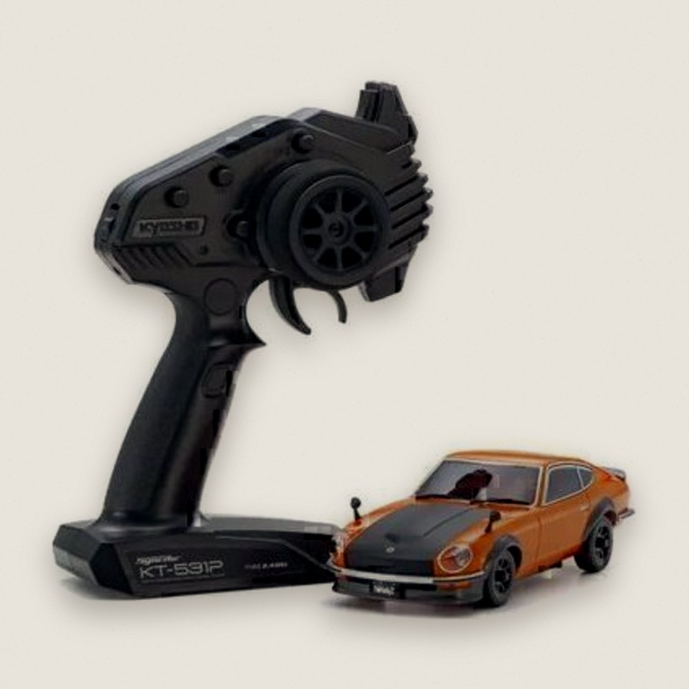 Mini-Z All-Wheel-Drive Nissan Fairlady 240z-L Tuned Version in Orange - Kyosho