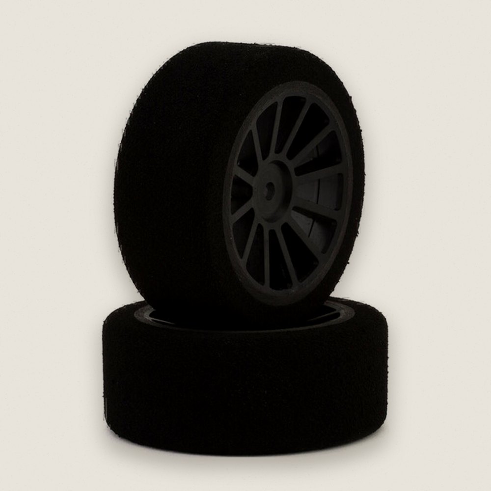 Rear Foam Tires, Avantie 1/10 On-Road Touring Car, Black (2) (37) - Kyosho