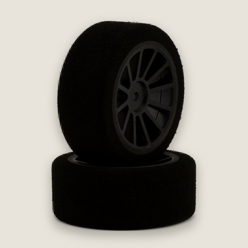 Rear Foam Tires, Avantie 1/10 On-Road Touring Car, Black (2) - Kyosho