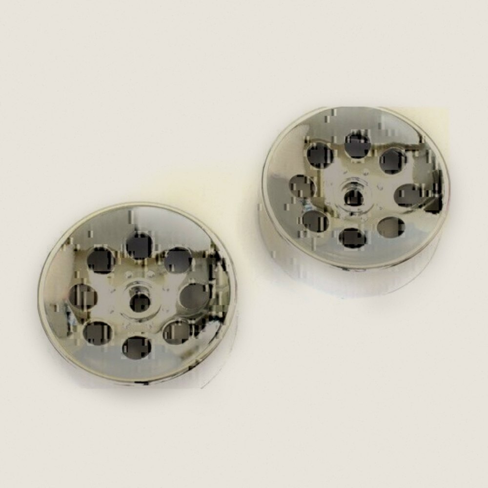 Wheels, Silver, 2 Pieces, for Blizzard - Kyosho