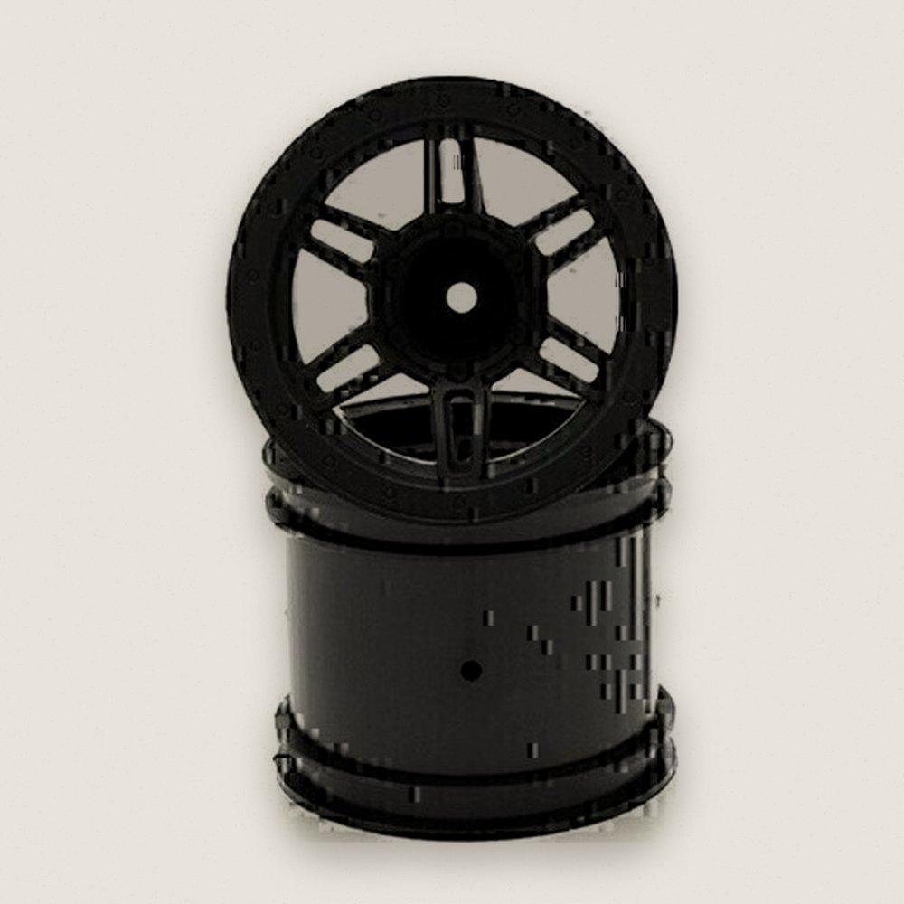Wheel, Black, Set of 2 for RAGE2.0 - Kyosho