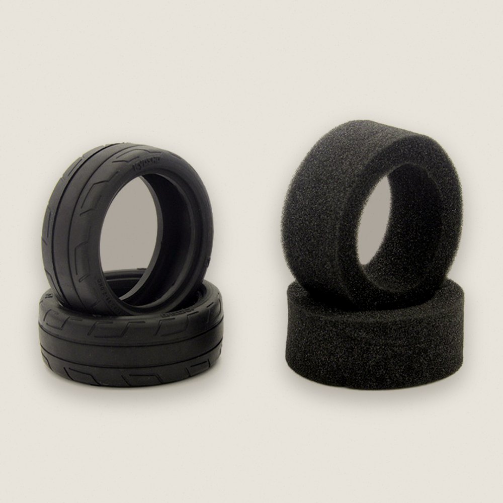 Touring Car Tire (M), Set of 2 for FZ02 - Kyosho
