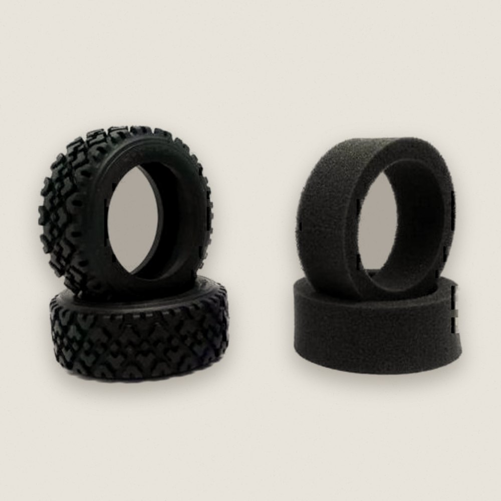 Vintage Rally Tire, M, Set of 2 for Fz02-R - Kyosho