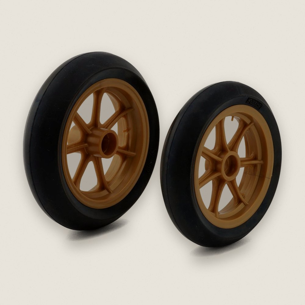 Front and Rear Pre-Mounted Tire Set, Gold, Yzr500 Hang On Racer - Kyosho