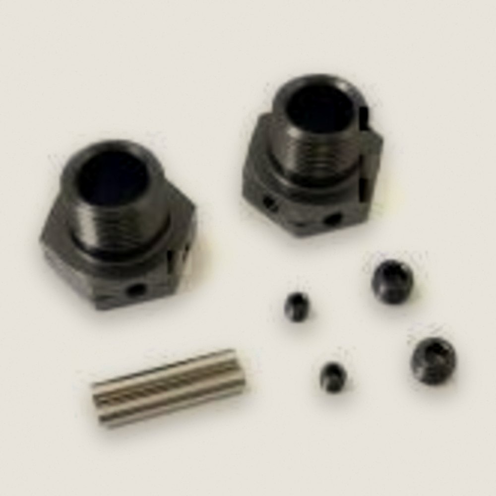 Wide Wheel Hub, Gunmetal, 2 Pieces for MP10, IFW625WB - Kyosho