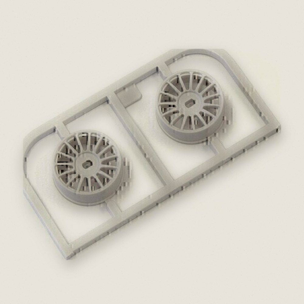 Multi Wheel, White, N/Offset 0, Set of 2 for Awd - Kyosho