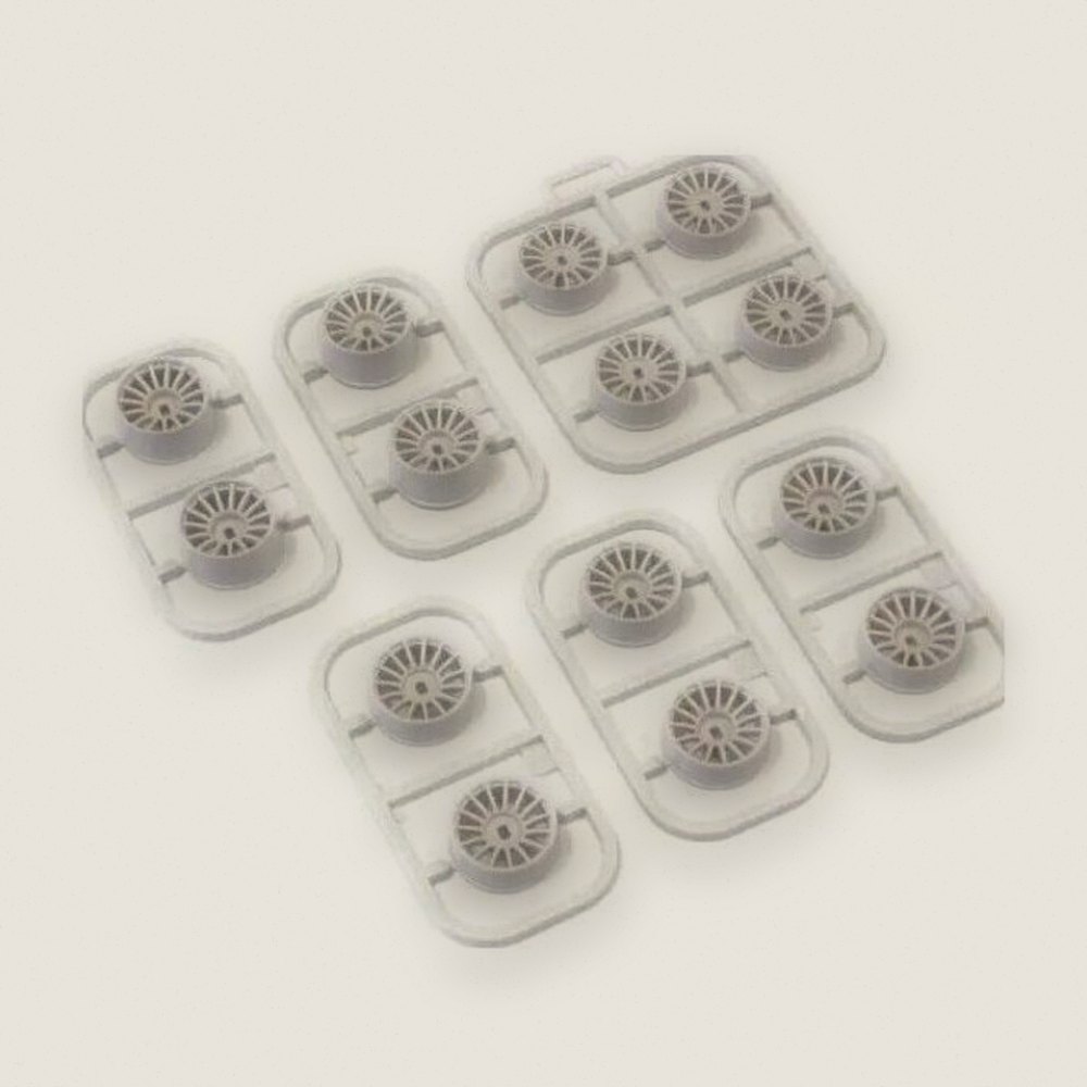 Multi Offset Wheel Set, White 14 Pieces for Awd - Kyosho