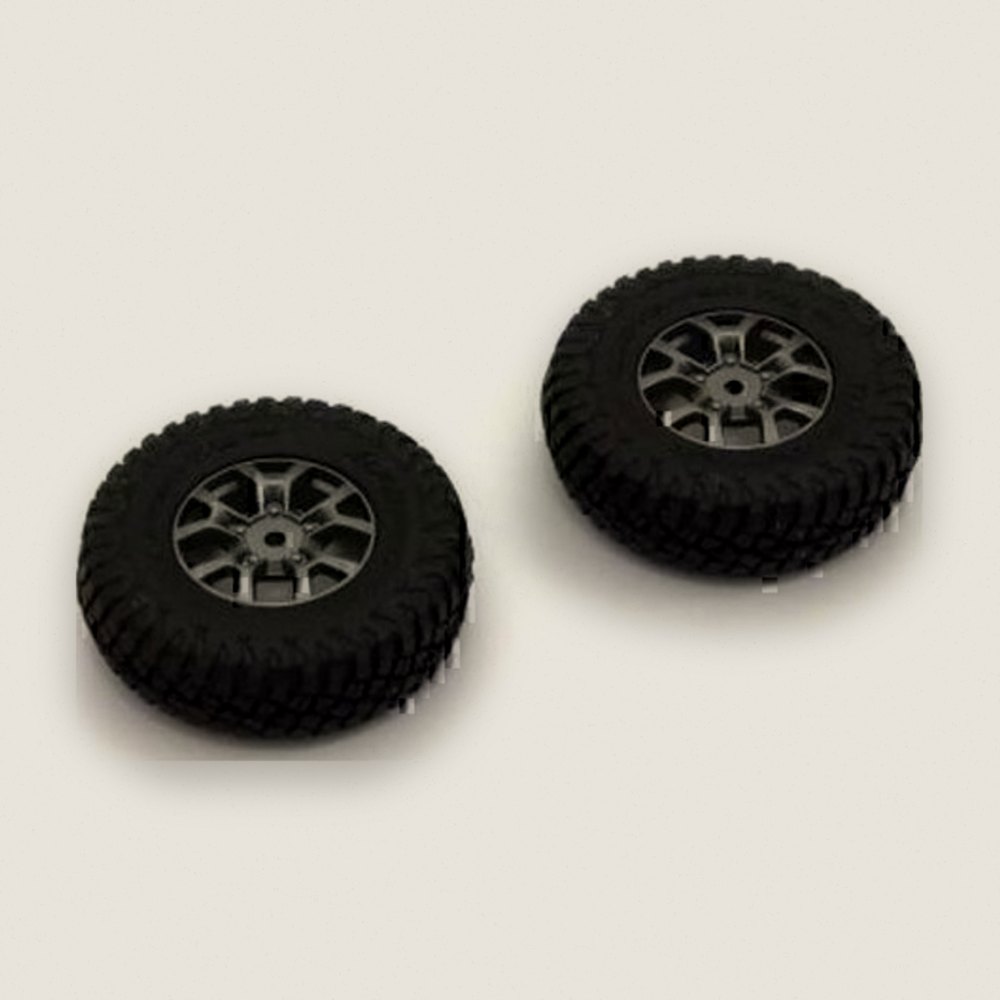 Premounted Tire and Wheel, 2 Pieces for Suzuki Jimny Sierra - Kyosho