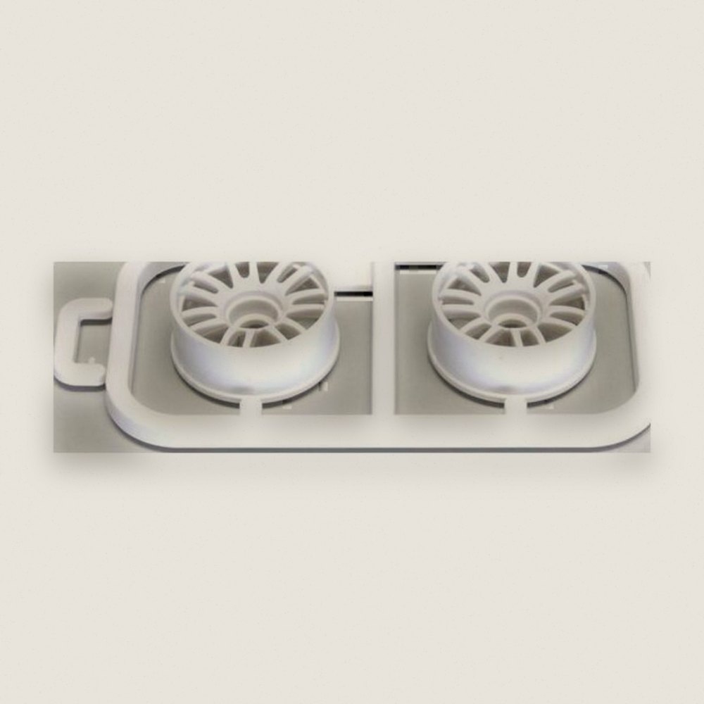 Multi Wheel II, White N/Offset 1.0, Set of 2 for Re30 - Kyosho