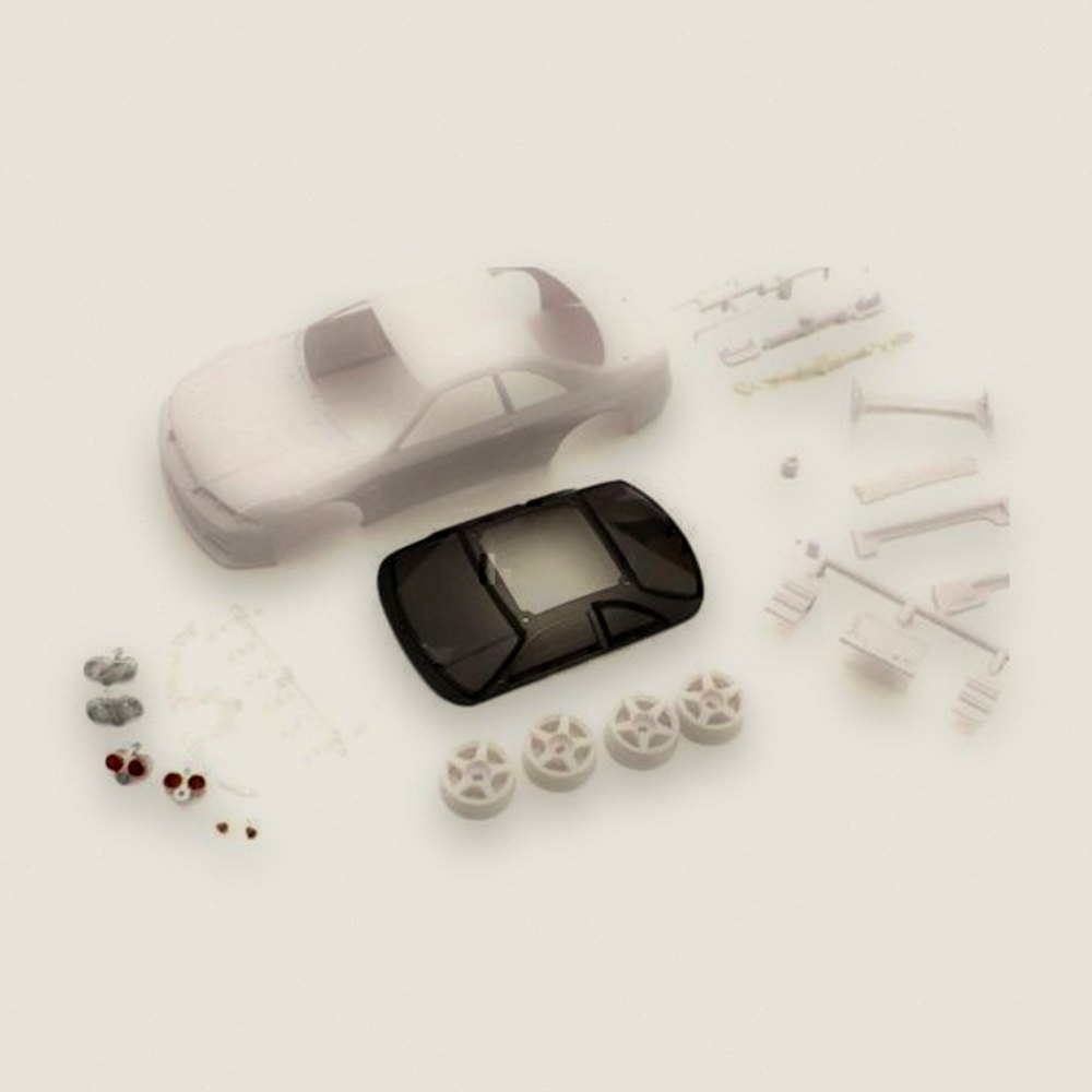 Body Set, White with Wheel for Nissan Gt-R Nismo R33 - Kyosho