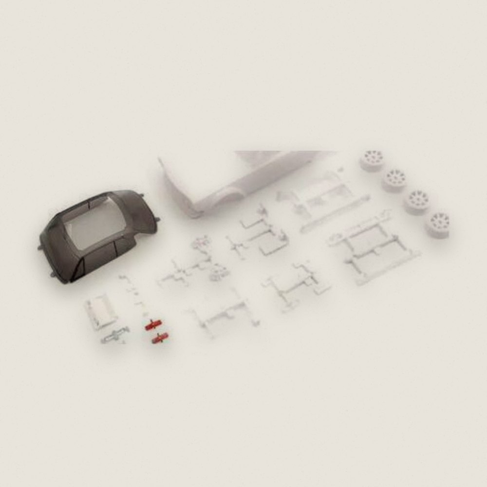 Body Set, White with Ri, Tuned Version, for Nissan Skyline 2000GT-R Kpgc10 - Kyosho