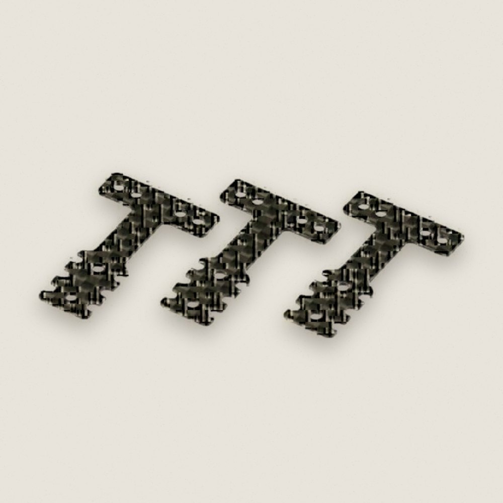 Carbon Rear Suspension Plate Set, for Mini-Z - Kyosho